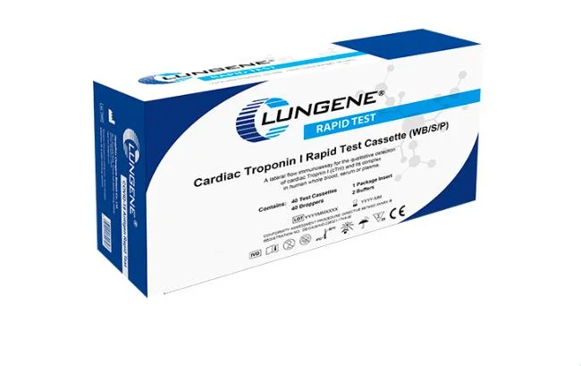 Marca Clungene CTN troponina I prueba rápida para la detección de marcadores cardiacos