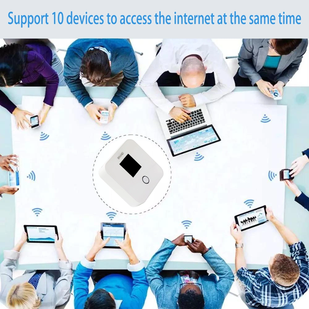 Customized Esim Mifi Network for Global Taveler WiFi Router Support 10 Devices to Access The Internet at The Same Time.