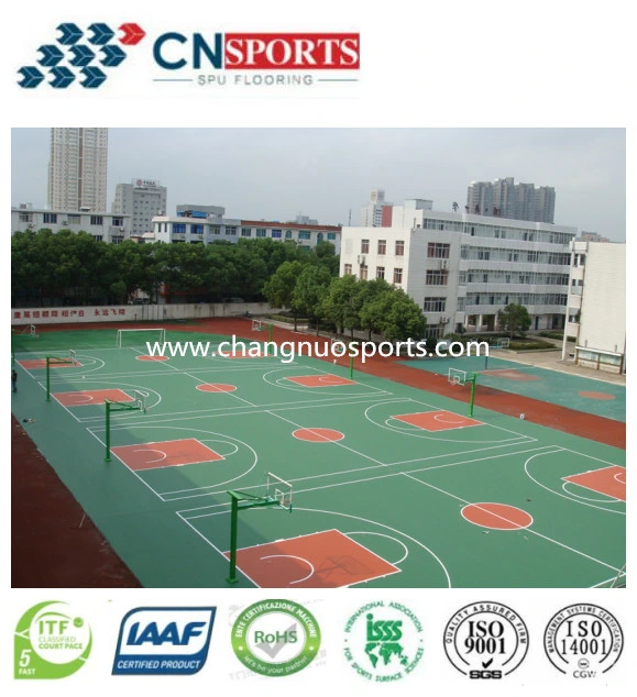 Indoor/Outdoor Sports Court Flooring Polyurethane Coating Self Leveling Paint Flooring