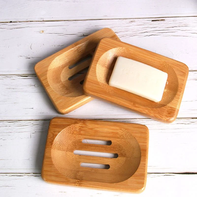 Home Bathroom Bamboo Soap Case Holder