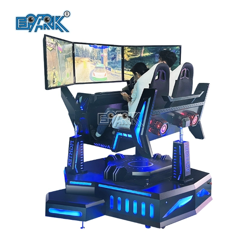 Epark VR Equipment 9d Racing Simulator 3 Screen Car Racing Máquina de juegos para el centro de juegos