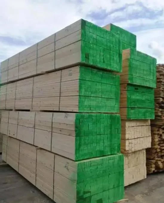 Processing Plant Construction Square Wood Engineering Wooden Square Bridge Tie Hemlock Camphor Pine Radiation Pine Flower Flag Pine White Pine Square