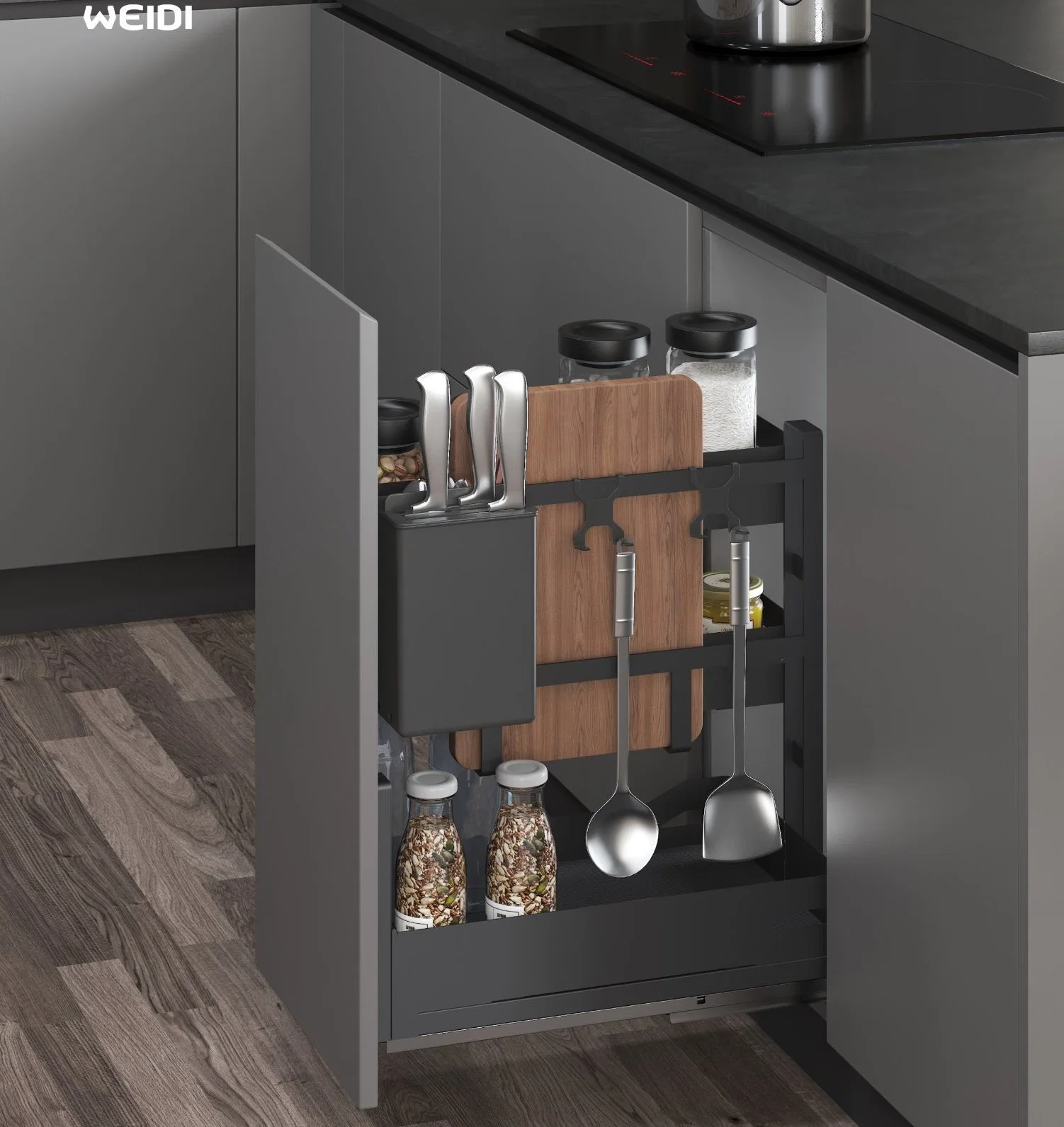 Steel Kitchen Storage Mul. Function Basket