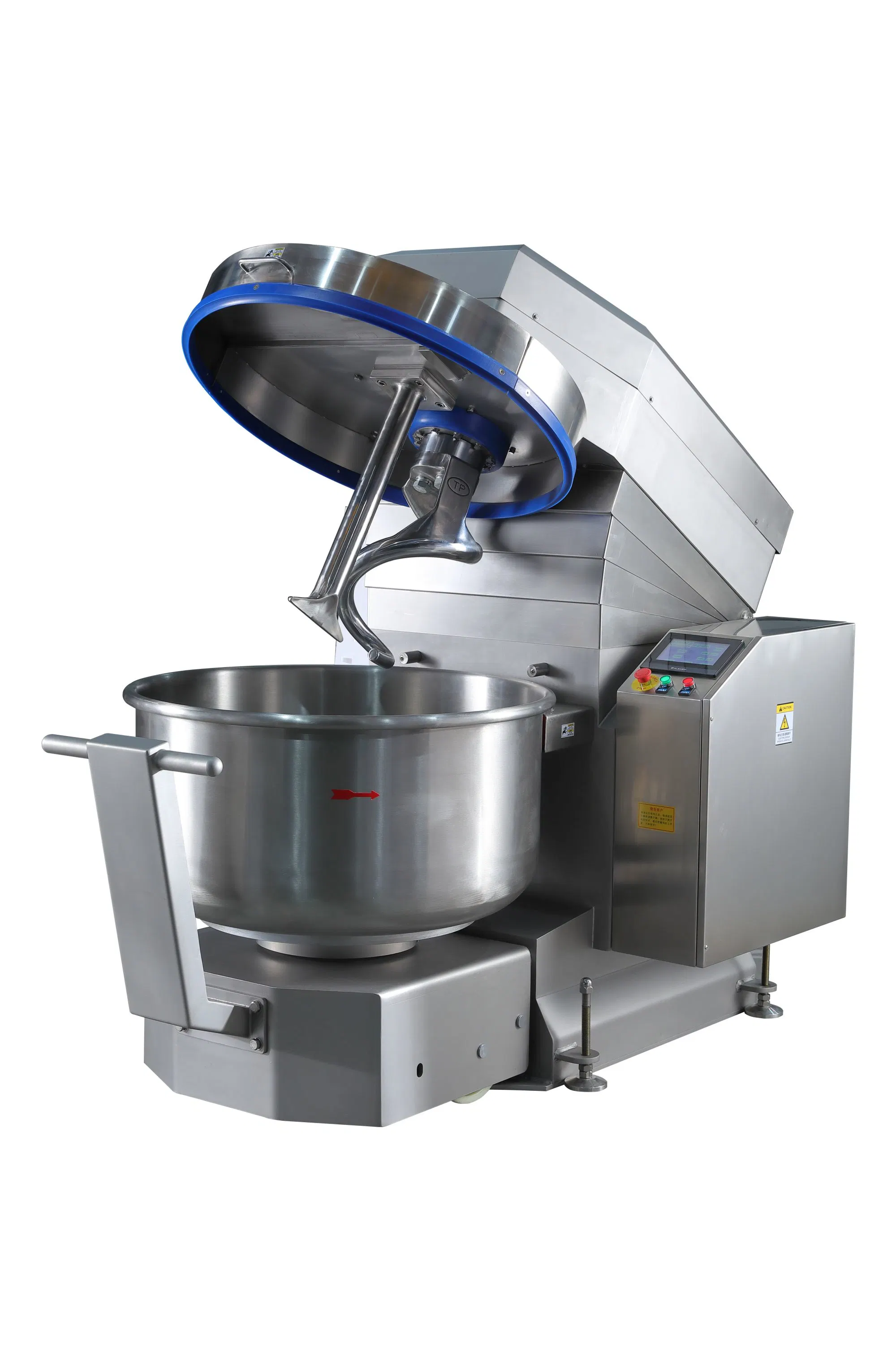 PLC Pâte Mixer avec vérin mobile Electric Boulangerie Boulangerie industrielle de la machine de l'équipement alimentaire en spirale du peuplement planétaire de la pâte à gâteau d'oeufs de cuisson pour la cuisine de mixage