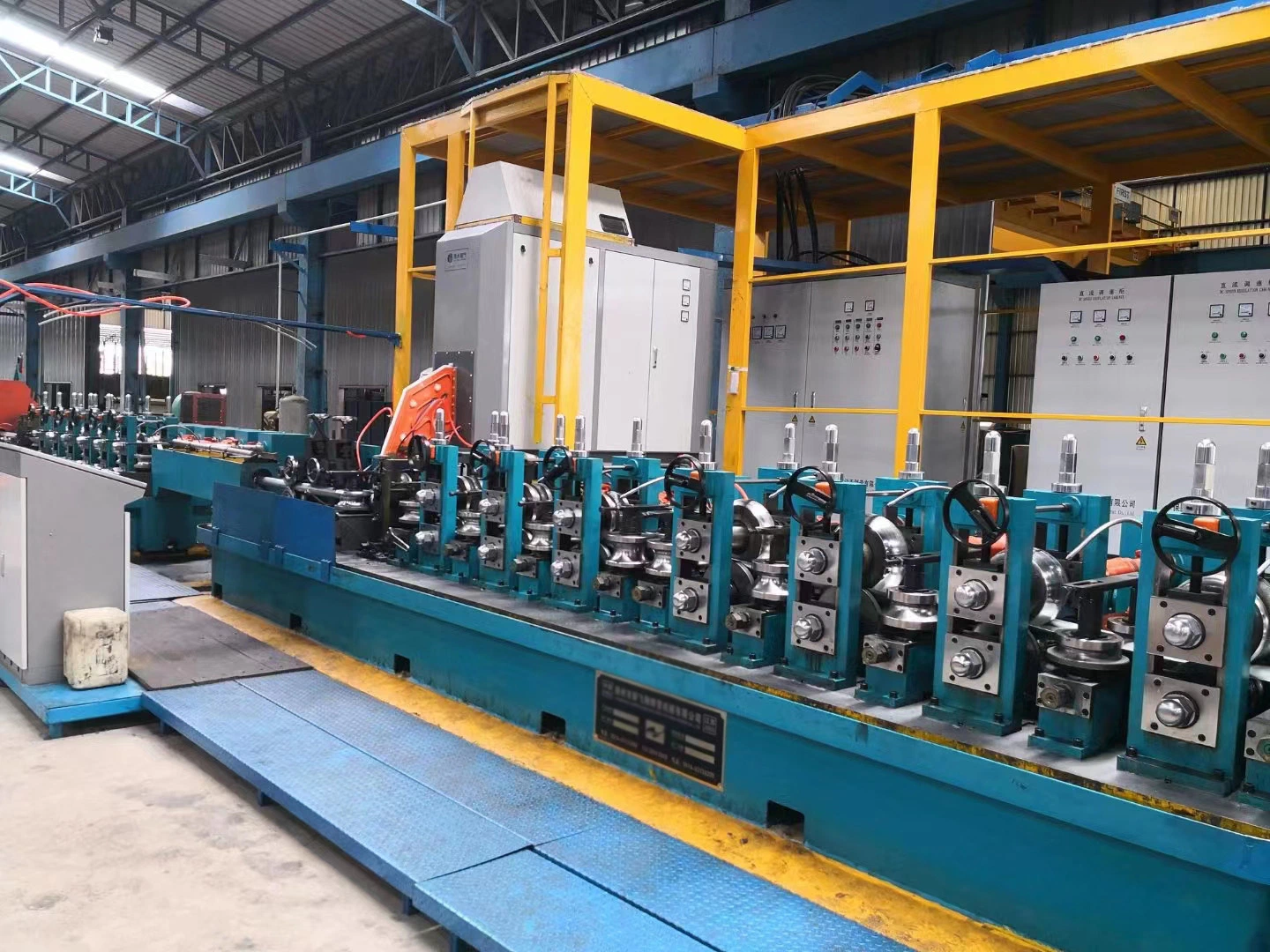 Hf Induction Welded Carbon Steel Ms Pipe Welding Machine Making Machine
