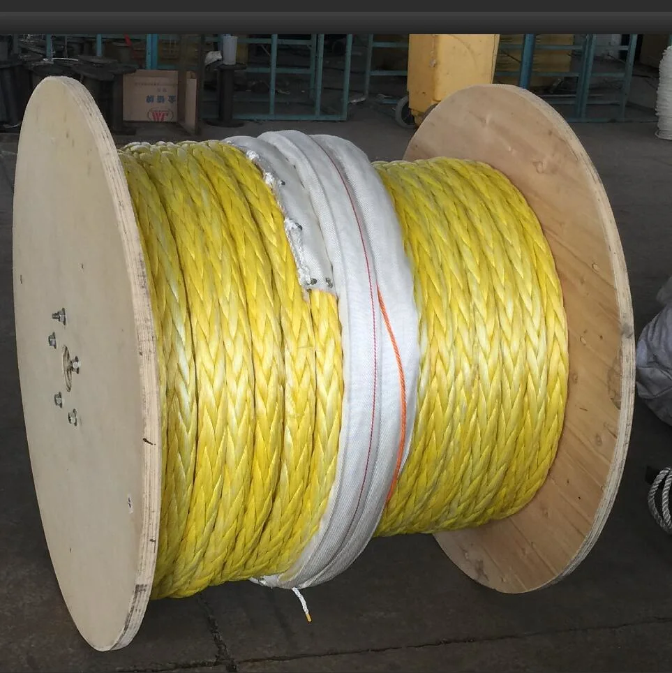 High Strength 8/12 Strand Hawser Hmpe UHMWPE Marine Towing Rope for Mooring