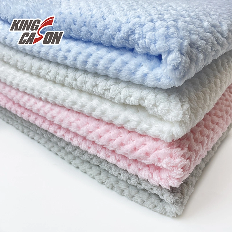 Kingcason حسب الطلب لون الأناناس جاكار قماش الجاكار عادي flannel Fleece للبطانيات