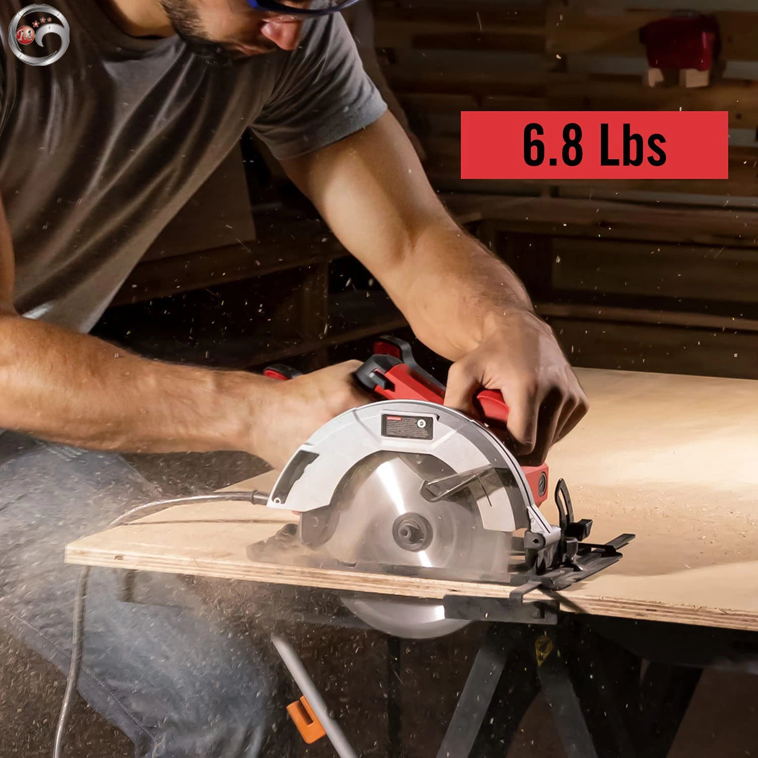 Mini Adjustable Handheld Corded Circular Saw for Wood and Metal