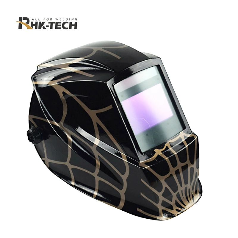 Rhk 2022 Full Face CE Large View True Color Solar Panel Auto Dimming Stickers Arc Grinding Welding Helmet