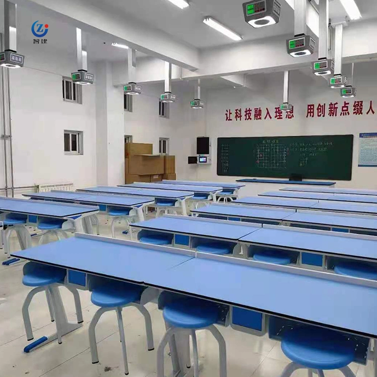 Table de laboratoire fabriquée par panneau physicochimique spécialement conçue pour Laboratoire scolaire