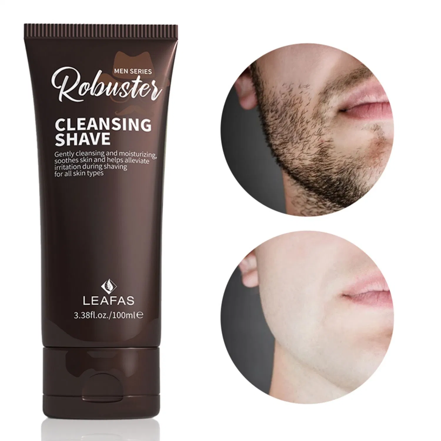 Private Label Natural Beard Care Smooth Sensitive Skin Men's Shaving Cream