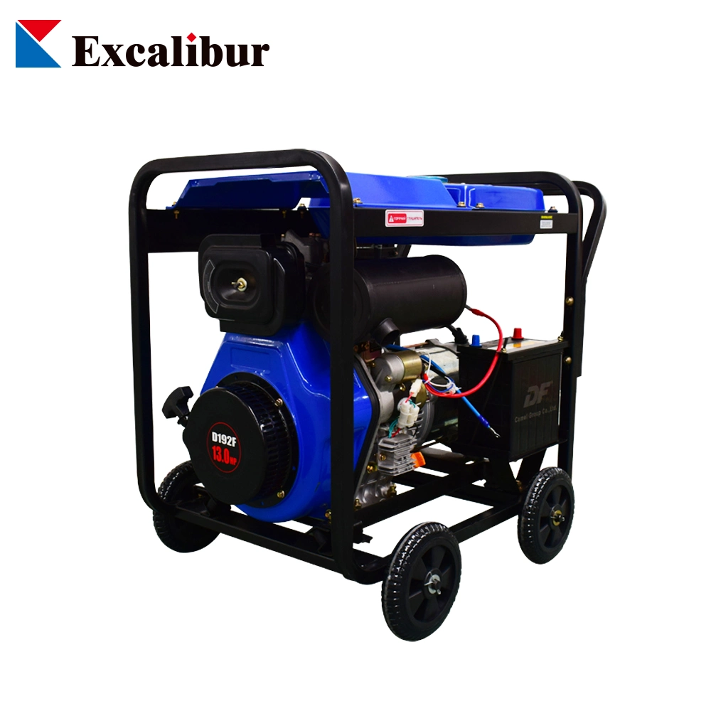 Four Wheels Diesel Welding Generator Set