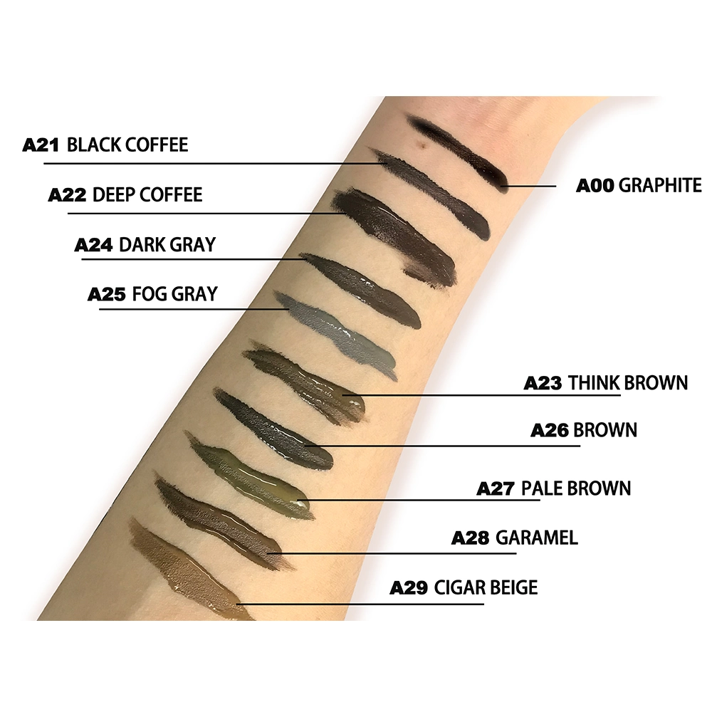 Aimoosi Eyebrow Pigment Ink Semi Permanent Makeup Eyebrow Ink Lips Eye Line Tattoo Color Microblading Pigment