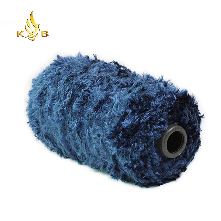 Chunky Polyester Feather Yarn Eyelash Wool Yarn Hand Knitting Yarn for Scarf