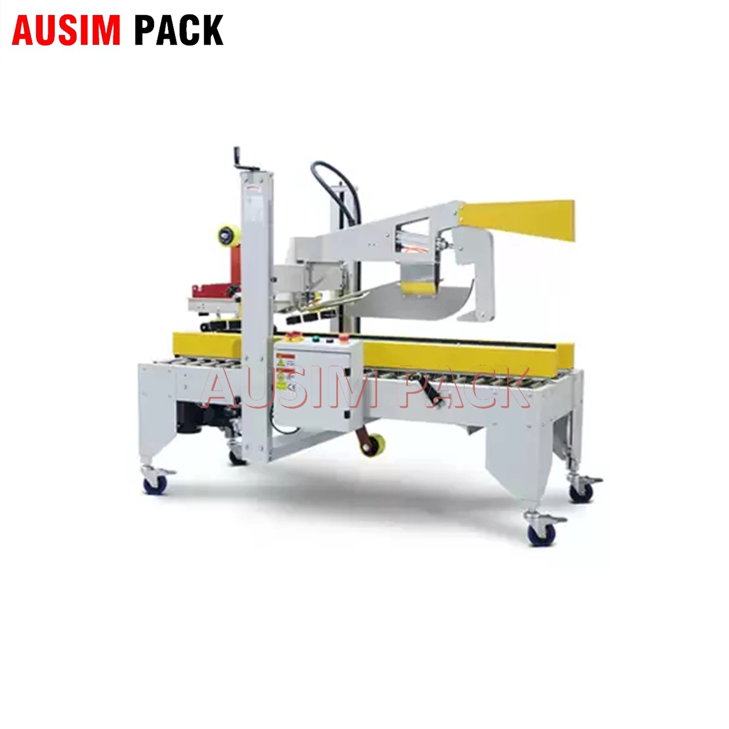 Cardboard Carton Closing Sealer Machines Semi Automatic Tape Sealing Carton Box Strapping Machine