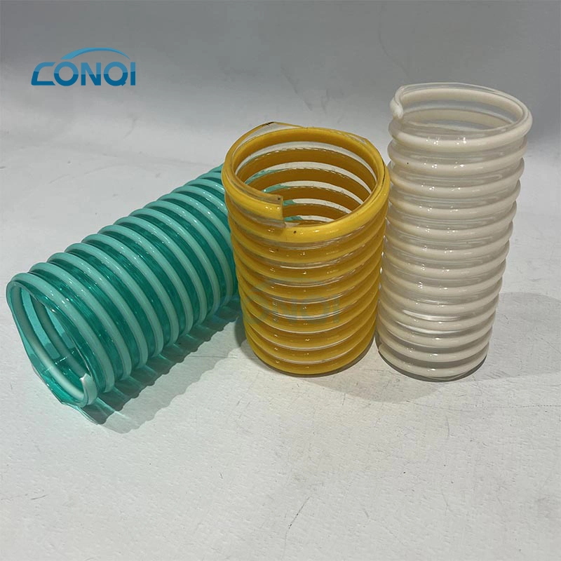 Clear Spiral PVC Steel Wire Hose Water Suction Hose