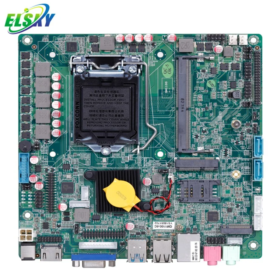 Elsky Mini-ITX Computer Motherboard Desktop mit CPU Kaby Lake 7th Gen Core i7-7700 LGA1151 H110 Chipsatz Qm1100