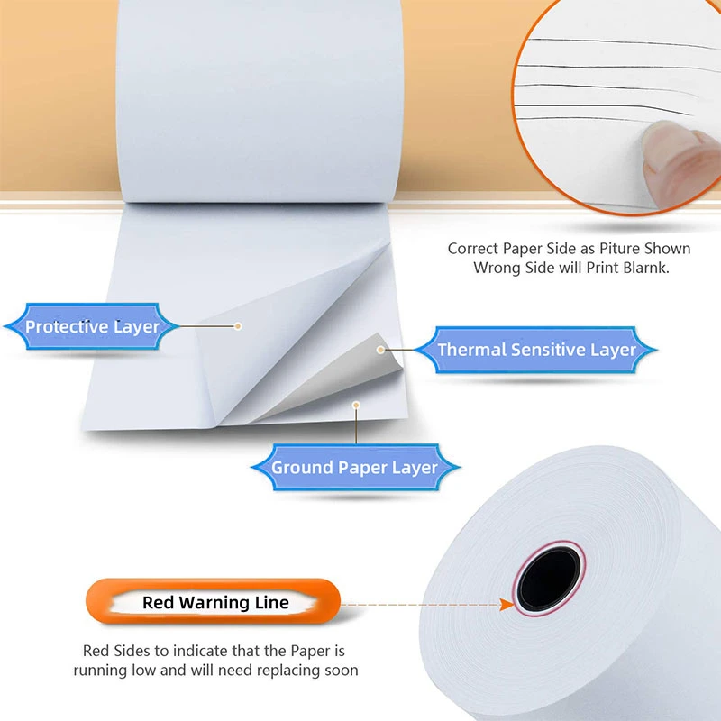 Holographic Ticket Register POS Printing 80mm *80mm Thermal Paper Roll