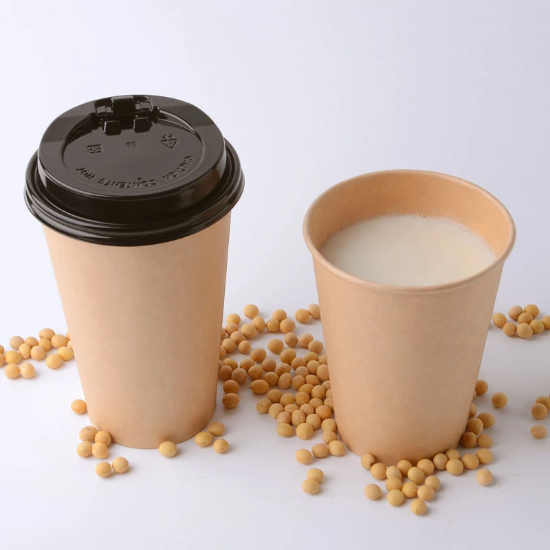 8oz/10oz/12oz/16oz Customized Disposable Double Wall Drinking Coffee Tea Paper Cups with Lids