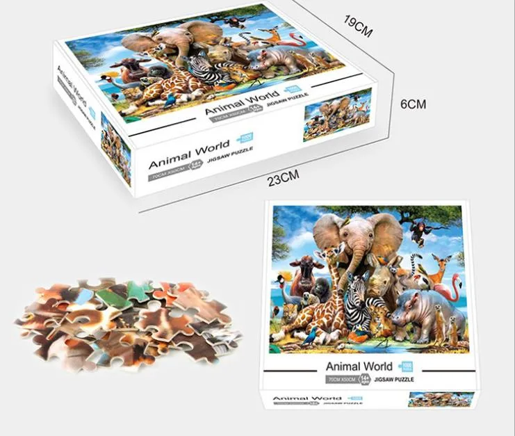 Custom Wholesale/Supplier High quality/High cost performance  Frames 3D Puzzle Jigsaw 1000PCS Toys