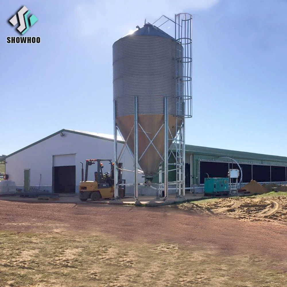 Fertigbau Automatische Schicht Chicken Farm Metall Gebäude Stahl Struktur