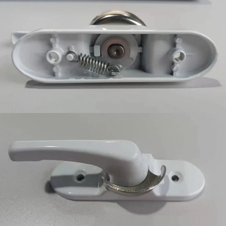 UPVC-Fenstertürgriff Crescent Lock Schiebefenster Moon Lock Hardware Zubehör Aluminium Zink Material Eisen Cl02