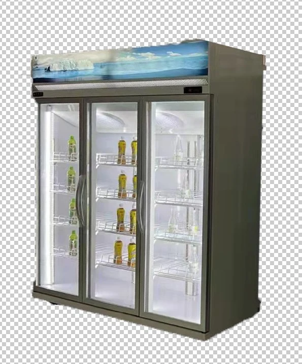 High Quality Fan Cooling Single Door Drink Chiller Commercial Glass Upright Display Refrigerator Fridge Showcase with Good Price, China Made