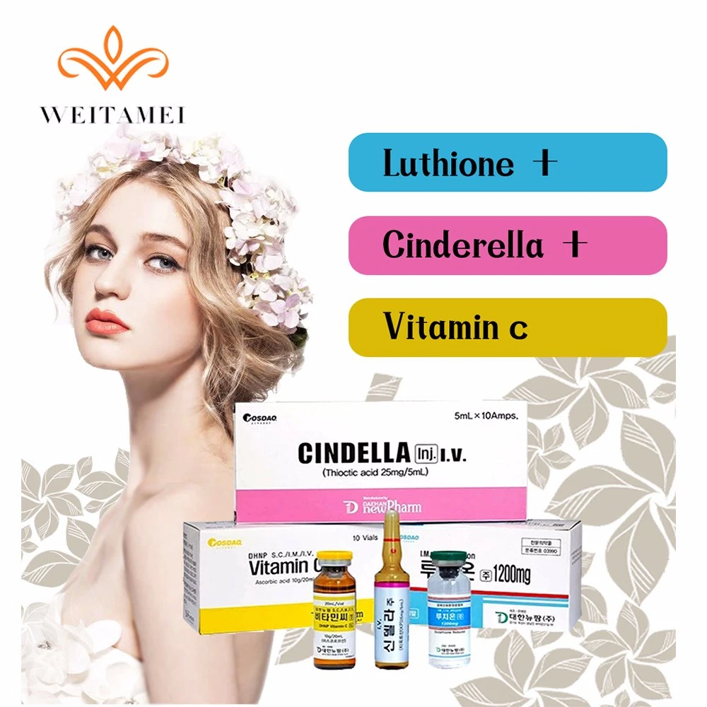 Luthione Cindella Ascorbic Acid Vitamin C Skin Whitening Injection for IV Injection