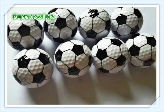 Super Qualität Rabatt Golf Ball mit Fußball-Muster