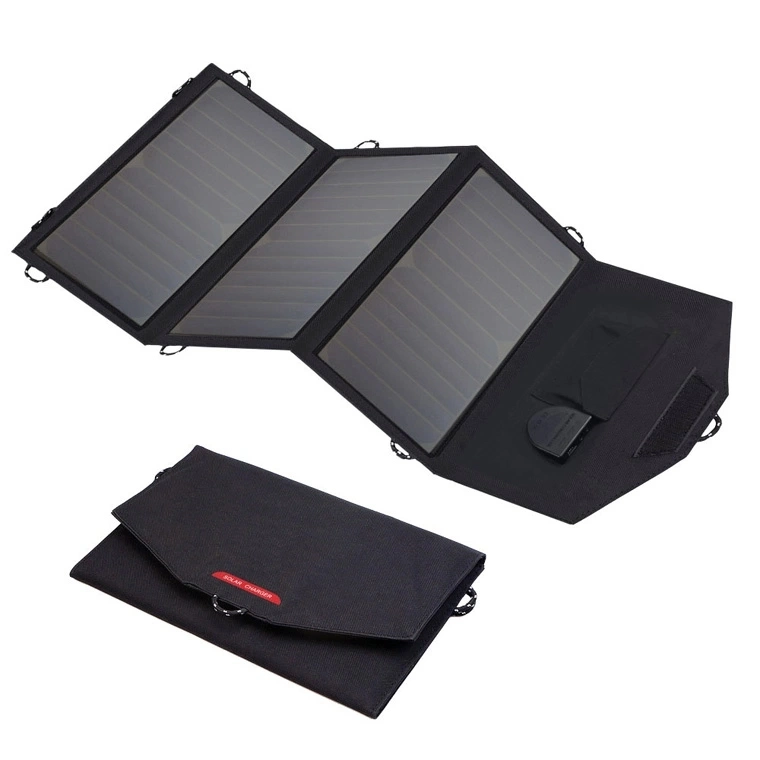 21W Sunpower Foldable USB DC Mobile Phone Power Bank Portable Solar Charger Bag Best Quality