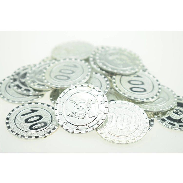 Wholesale/Supplier Pirate Coins Manufacturer Supply Gold Silver Props Coins Movable Imitation Coin