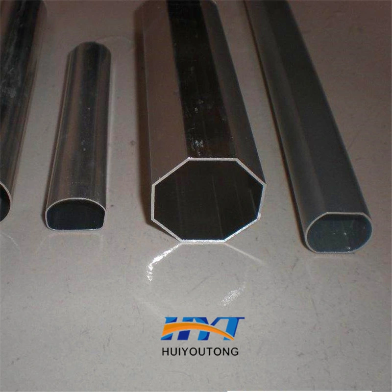 Tubo ovalado plano/ tubo soldado Negro/ brillante/ Blanco invernadero galvanizado Tuberías de estructura galvanizada piezas de acero al carbono tubería ASTM S235 JIS Ss440 tubos en forma de ERW