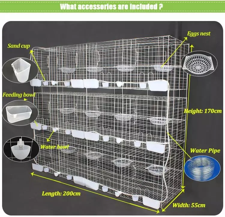 Best Selling Products 2022 Canary Parakeet Pigeon Quail Parrot Bird Cage, Bird Cage Metal, Breeding Cage