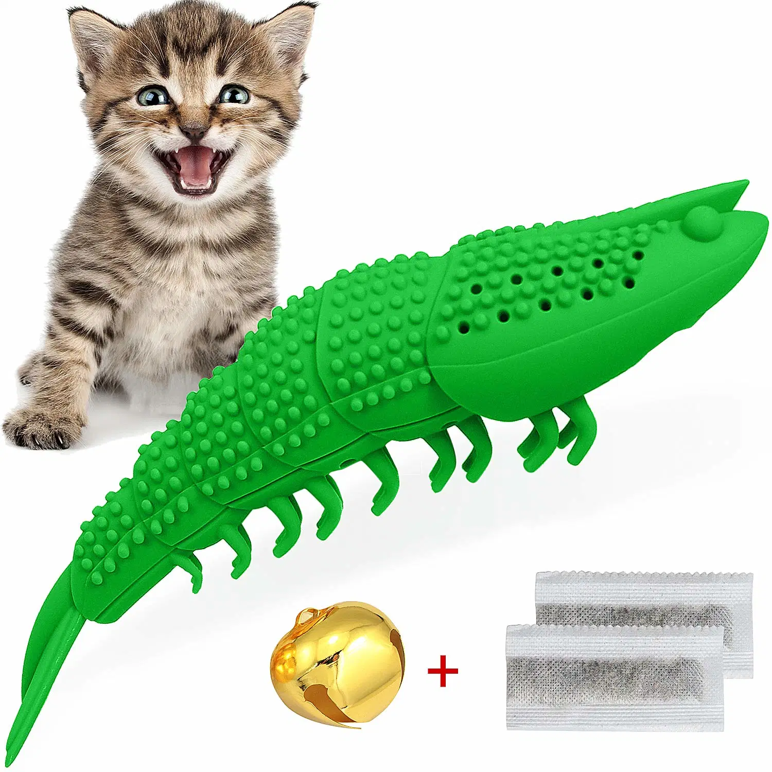 Экологически безопасные продукты Пэт Пэт игрушки жевательные Cat зубная щетка