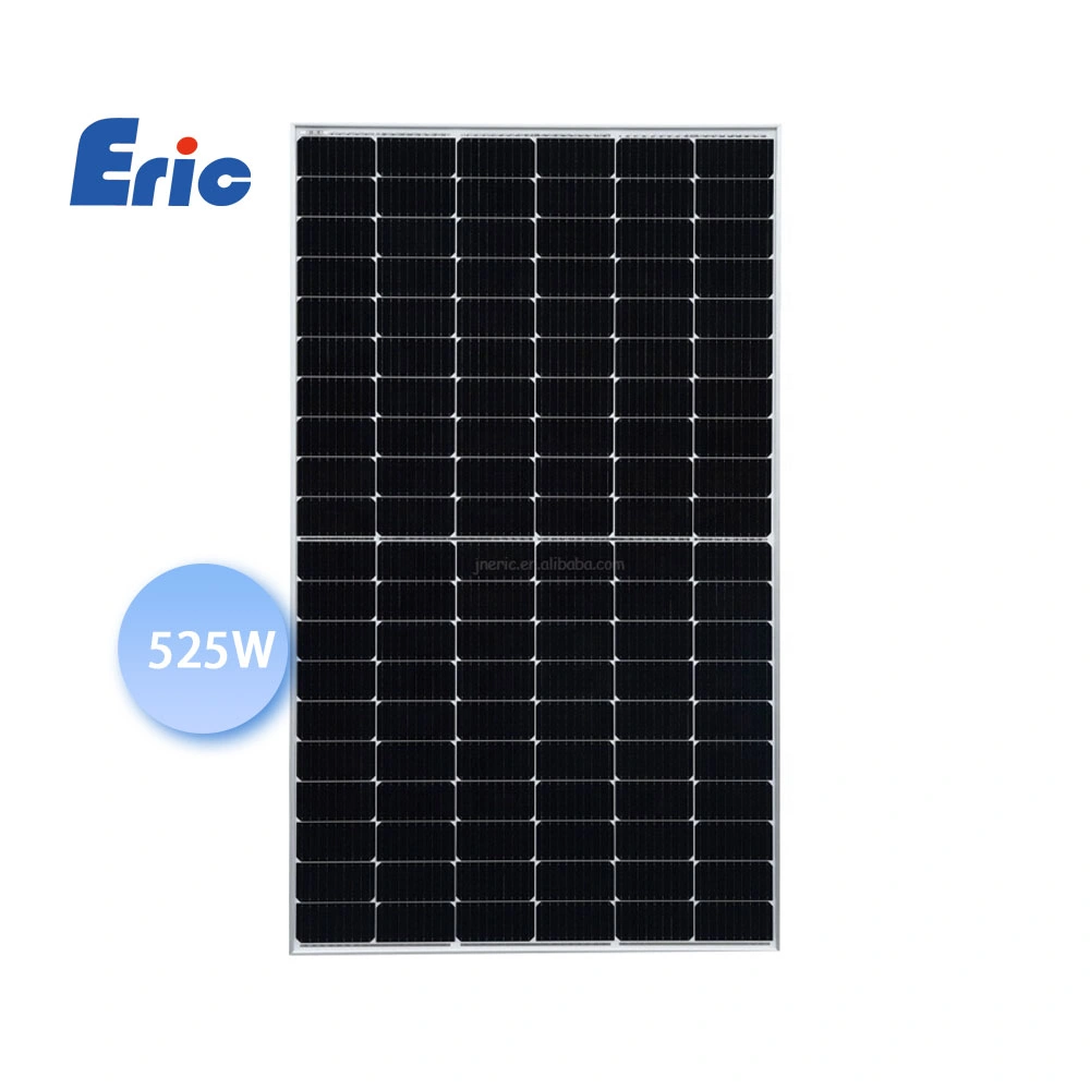 Newest Energy 144cells 530W Monocrystalline Solar Panel Half Cut High Transparency Solar Glass IP68 Junction Box