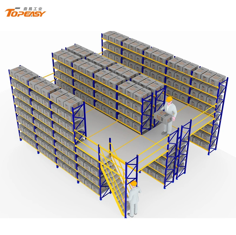 2 Tier Cold Warehouse Mezzanine Bulk Storage Shelving