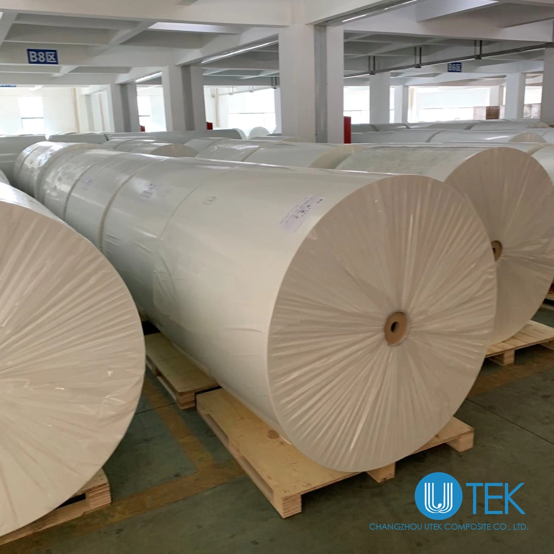 65GSM 1000 مم Fiberglass Tissue Width لفة جامبو لغشاء البيتومين مبنى