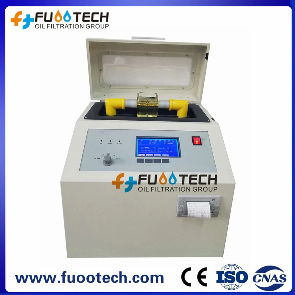 Electric Oil Cups Transformer Insulating Oil Bdv Dielectric Strength Tester 100kv Dielectric Breakdown Tester