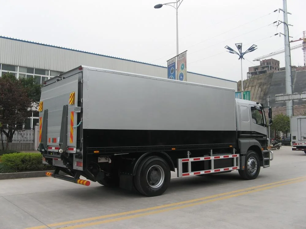 O sistema de alimentação hidráulica da placa traseira do camião é utilizado na Logística Indústria