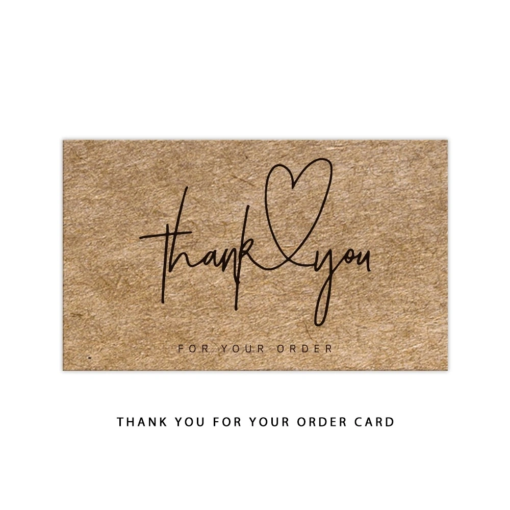 Wholesale/Supplier Custom Thank You Card for Business Gift Packaging E-Commerce Thank You Card