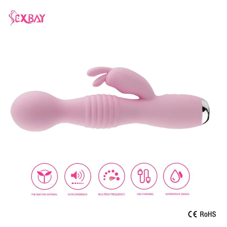 Hot Sell Dual Head Vibrating Sex Toys Silicone Girls G Spot Vagina