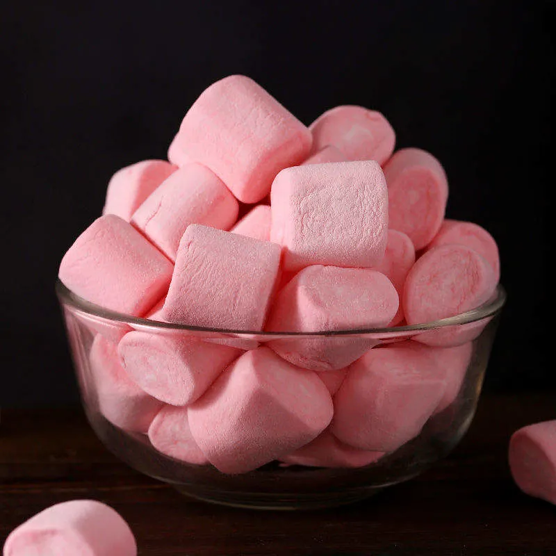 Großhandel Custom New Arrival Getrocknete Marshmallows Verschiedene Form Dehydriert Freeze Getrockneter Marshmallow