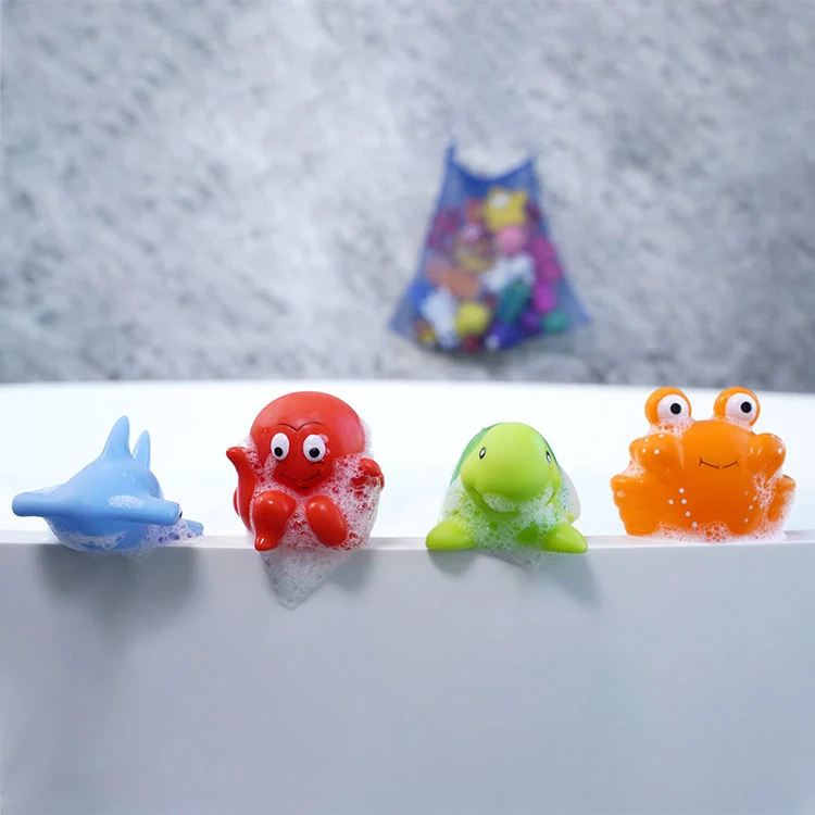 Child Rubber Bath CPC Toddler Baby Bathtub Squirter Shower Sea Animal Toy