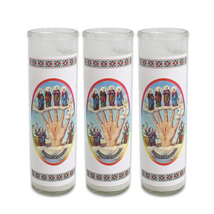 Customized Label Religious Saint 7 Day Votive Candles