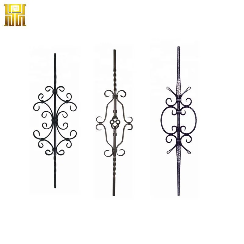 Горячая продажа балкон кованая сталь Balusters кривой