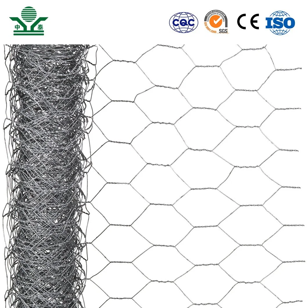 Zhongtai Hexagonal Mesh Wire Original Factory 0.8mm - 2.6mm Fine Chicken Mesh Used for Black Coated Metal Fencing