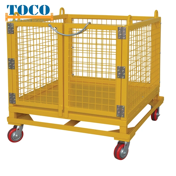 Lockable 2 Sided Standard Logistic Container with Belt for Dairy