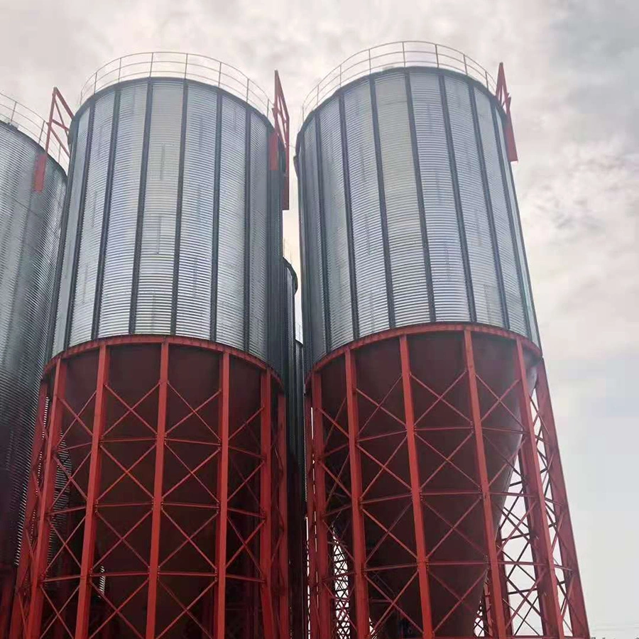 Galvanized Sheet Assembled Silos for Grain Storage with Manufacturers Sale