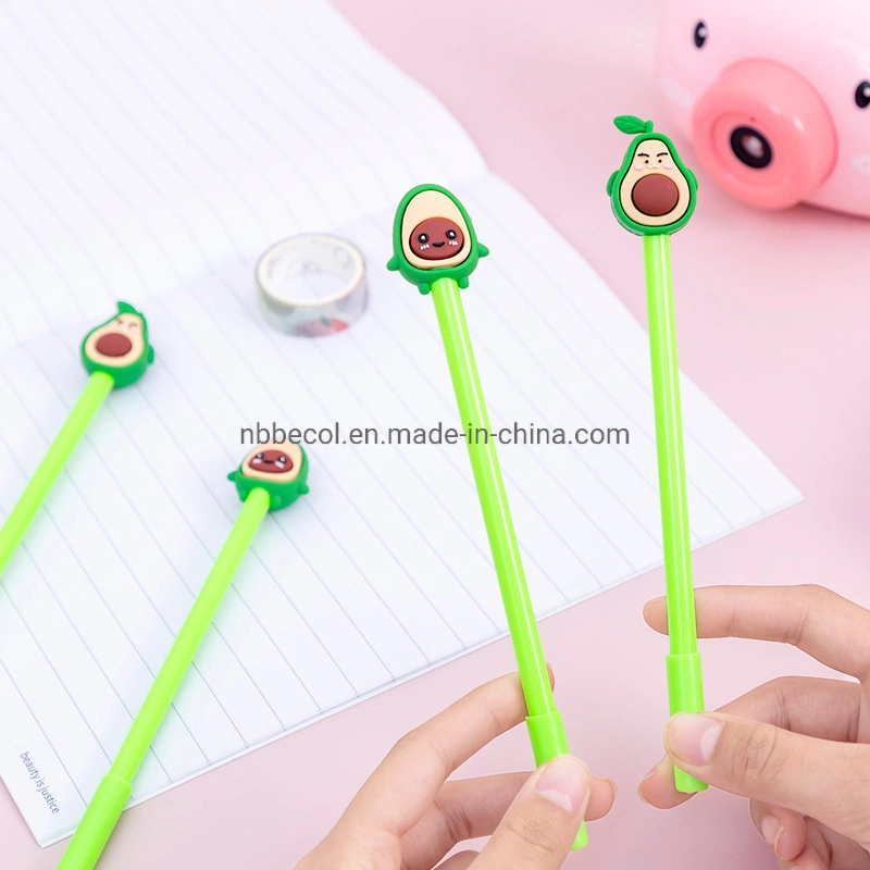 Promotional Cute Silicone Cartoon Pen Stationery School Office Supplies