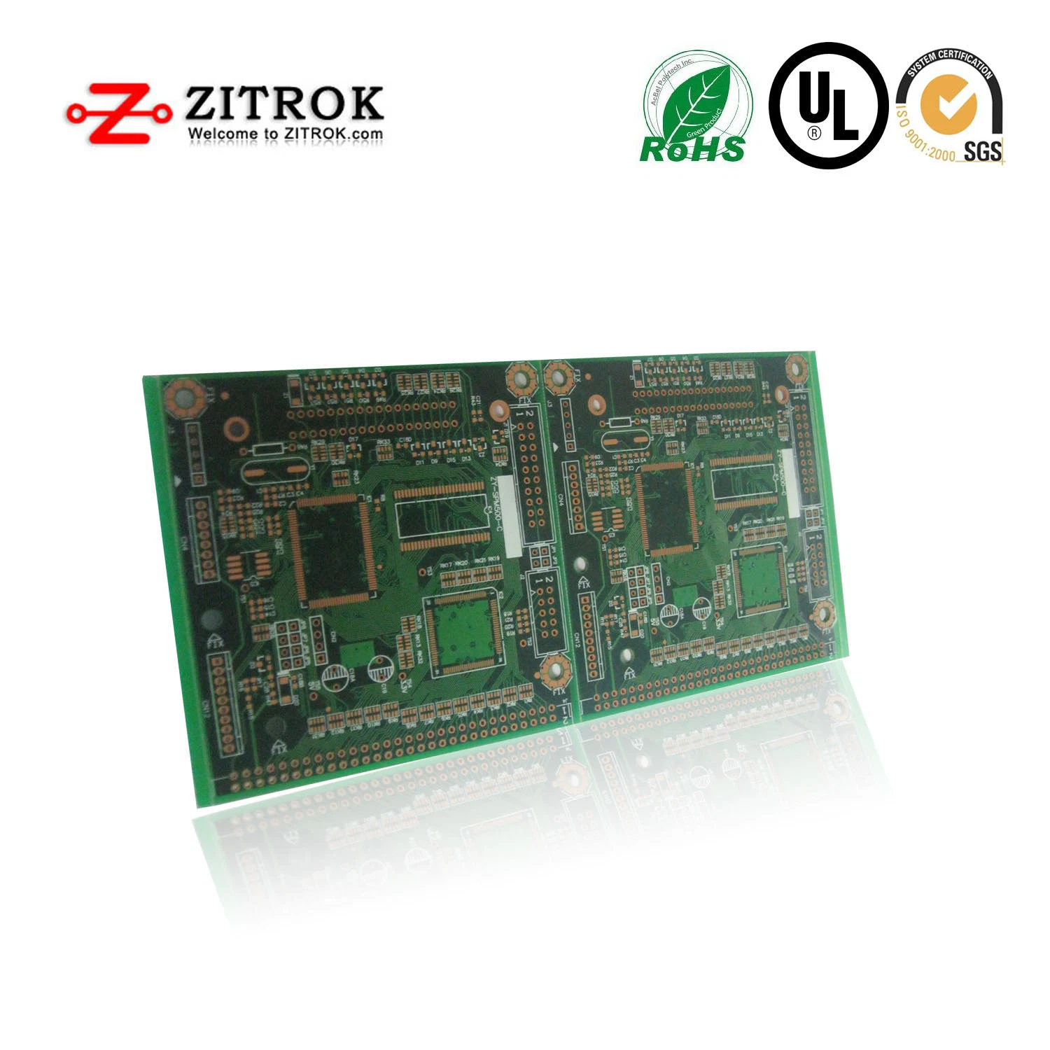 Shenzhen Controlador de PCB multicapa con 52um el cobre y oro de inmersión PCB PCB EMS